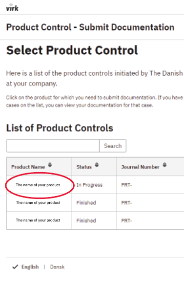 Select product