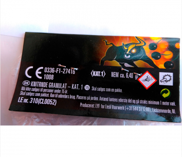 Billede af knitrende granulat